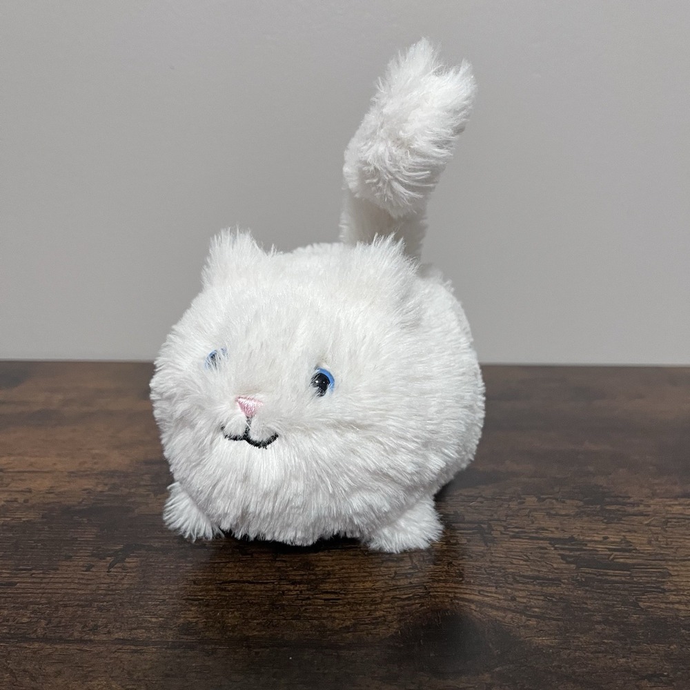 Jellycat White Kitten Caboodle 4" Plush Cat